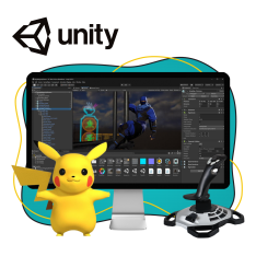 Мир игр на Unity 2D на популярном движке + AI-помощники - КИБЕРшкола программирования для детей, компьютерные курсы для школьников, начинающих и подростков - KIBERone г. Тропарево-Никулино