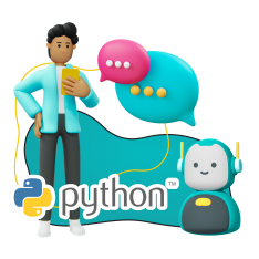 Умный чат-бот на Python - КИБЕРшкола программирования для детей, компьютерные курсы для школьников, начинающих и подростков - KIBERone г. Тропарево-Никулино